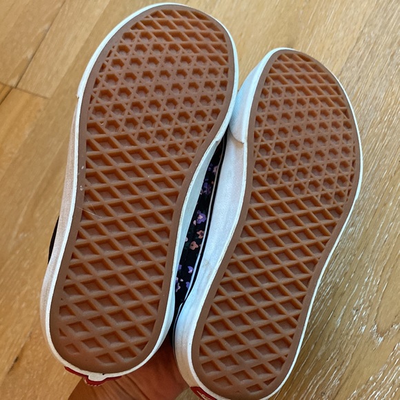 VANS black/floral suede/canvas Men 4/Women 5.5 - Picture 11 of 12